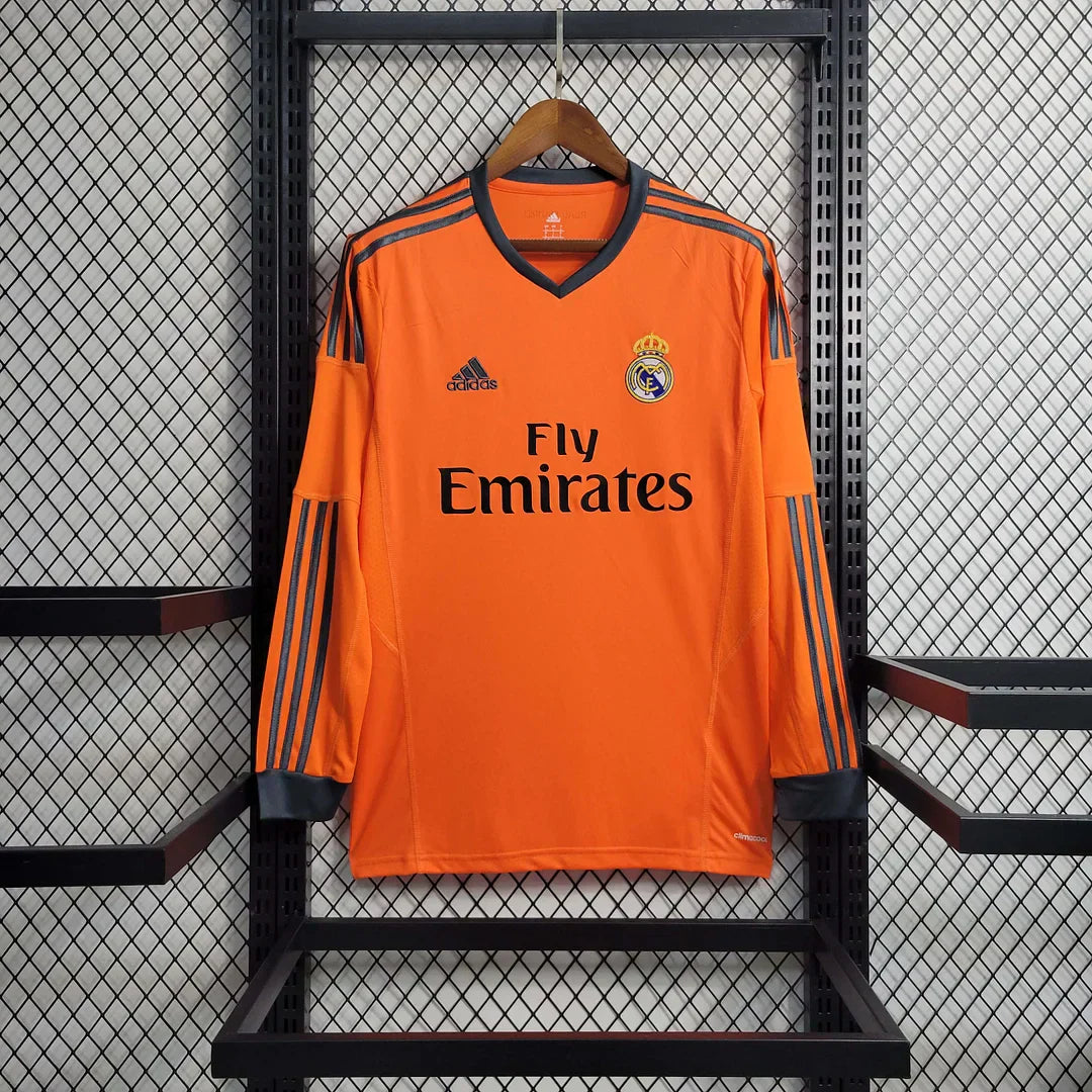 Maillot extérieur rétro à manches longues du Real Madrid 2013-2014