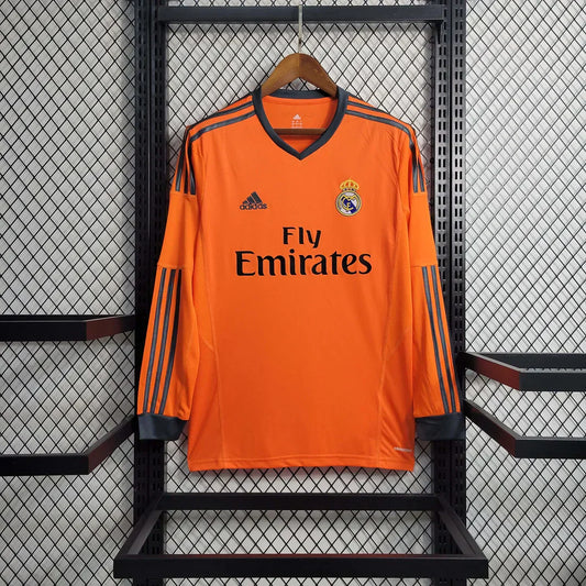2013-2014 Retro Real Madrid Alternativa Visitante Manga Larga