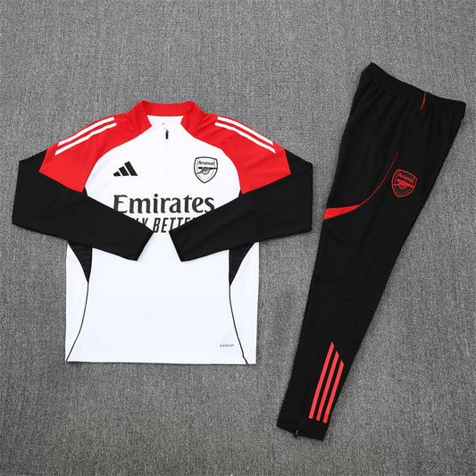 Survêtement Arsenal blanc et noir x rouge 2025/2026