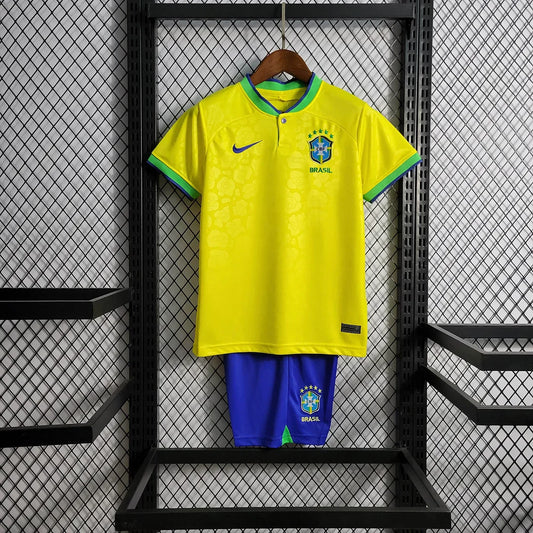 Maillot domicile enfant Coupe du monde Brésil 2022, taille