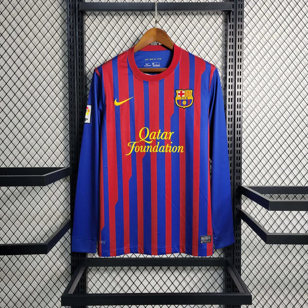 Maillot rétro Barcelone Domicile Manches Longues 2011-2012