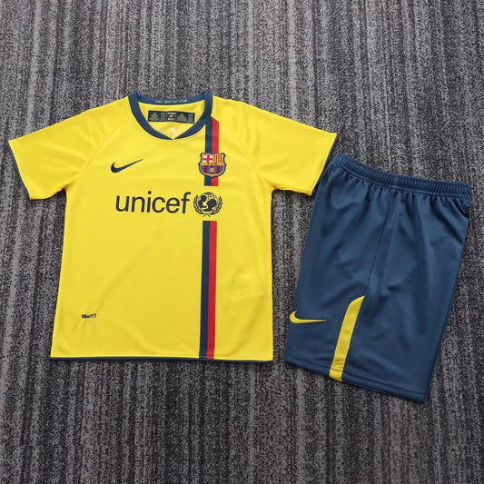 2008/2009 Retro Barcelona Visitante Kit Talla Niño