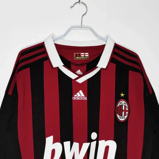 Maillot domicile rétro de l'AC Milan 2008-2009