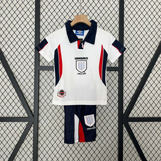 Maillot rétro Angleterre domicile 1998, taille enfant