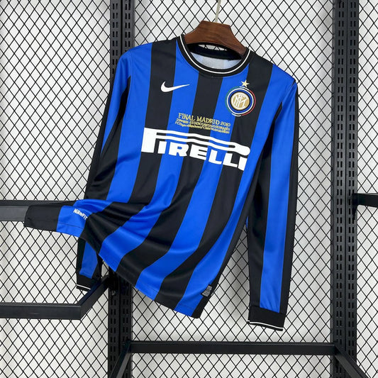 2009/2010 Retro Inter Milan Local Manga Larga