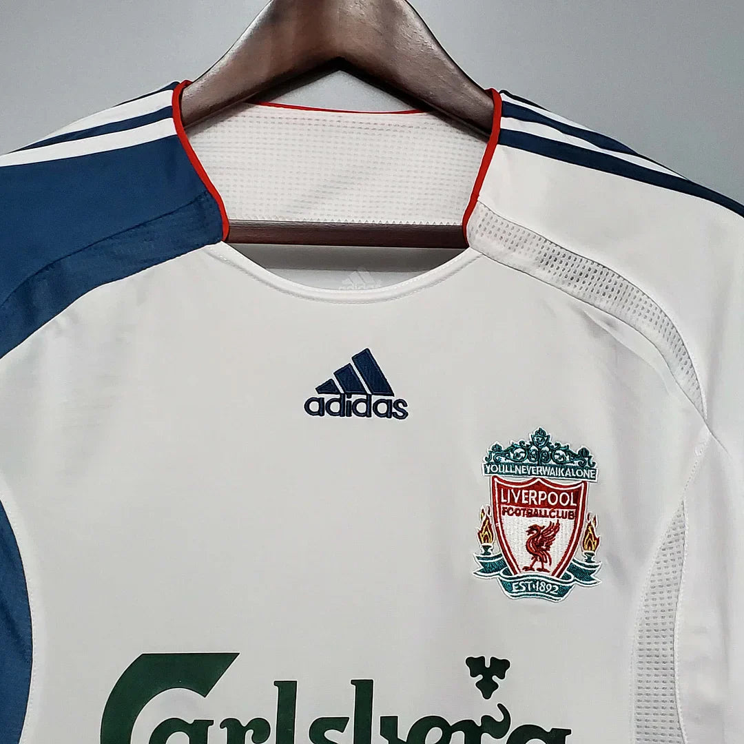 Maillot extérieur rétro à manches longues de Liverpool 2006-2007
