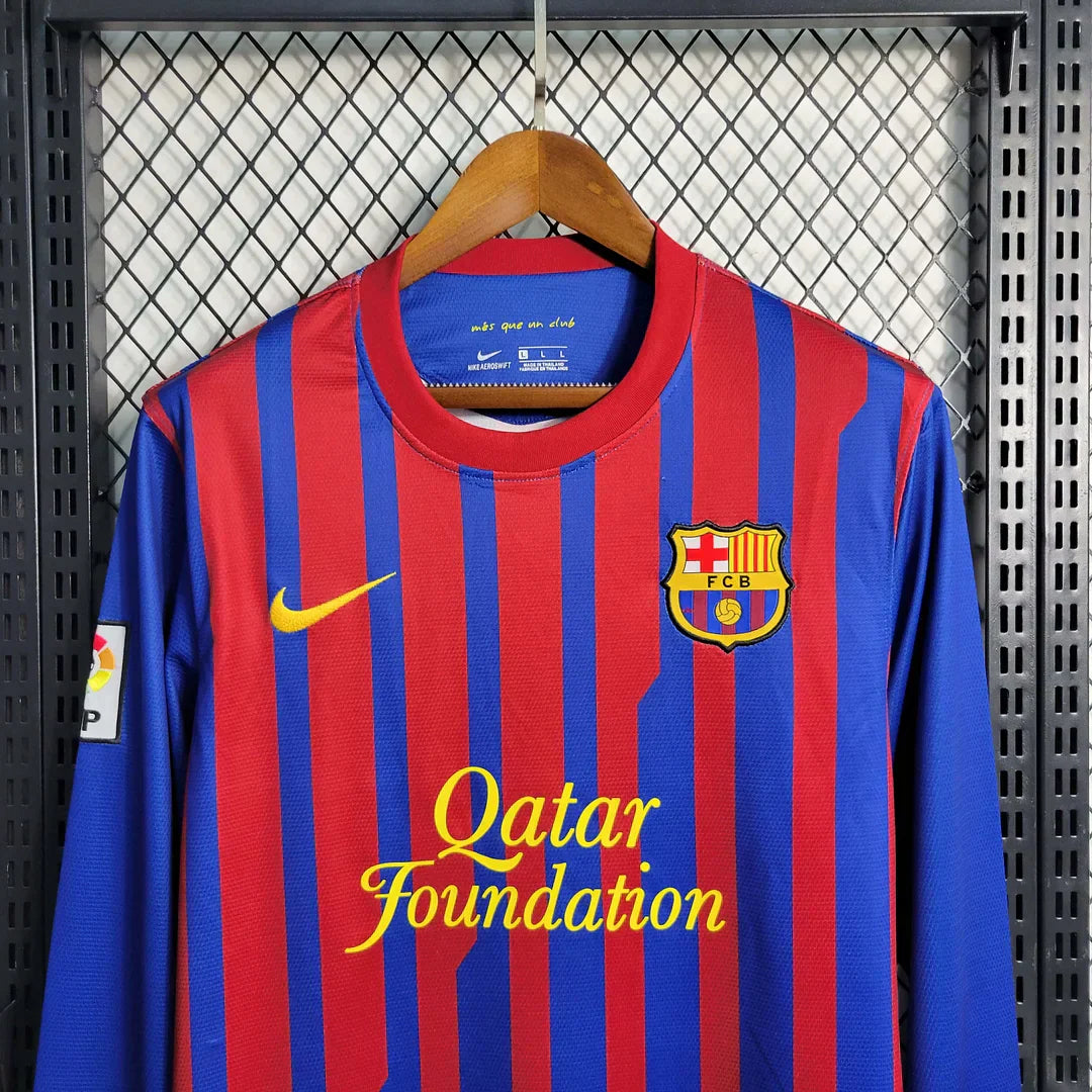 Maillot rétro Barcelone Domicile Manches Longues 2011-2012