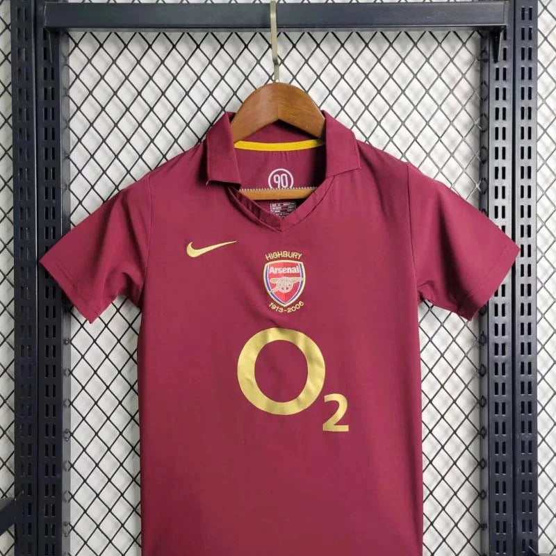 Maillot domicile Arsenal 2005-2006 taille enfant