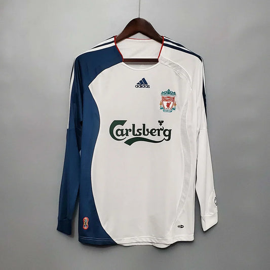 Maillot extérieur rétro à manches longues de Liverpool 2006-2007