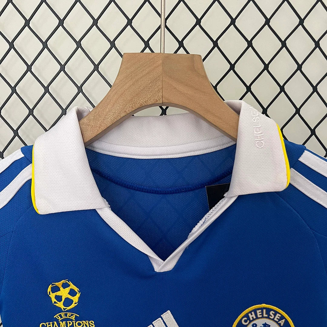 Maillot rétro Chelsea Finale de la Ligue des champions 2008-2009 à domicile, taille enfant