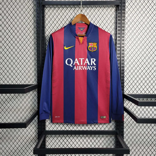 2014-2015 Retro Barcelona Local Long sleeve