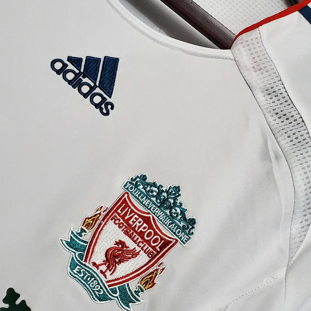 Maillot extérieur rétro à manches longues de Liverpool 2006-2007