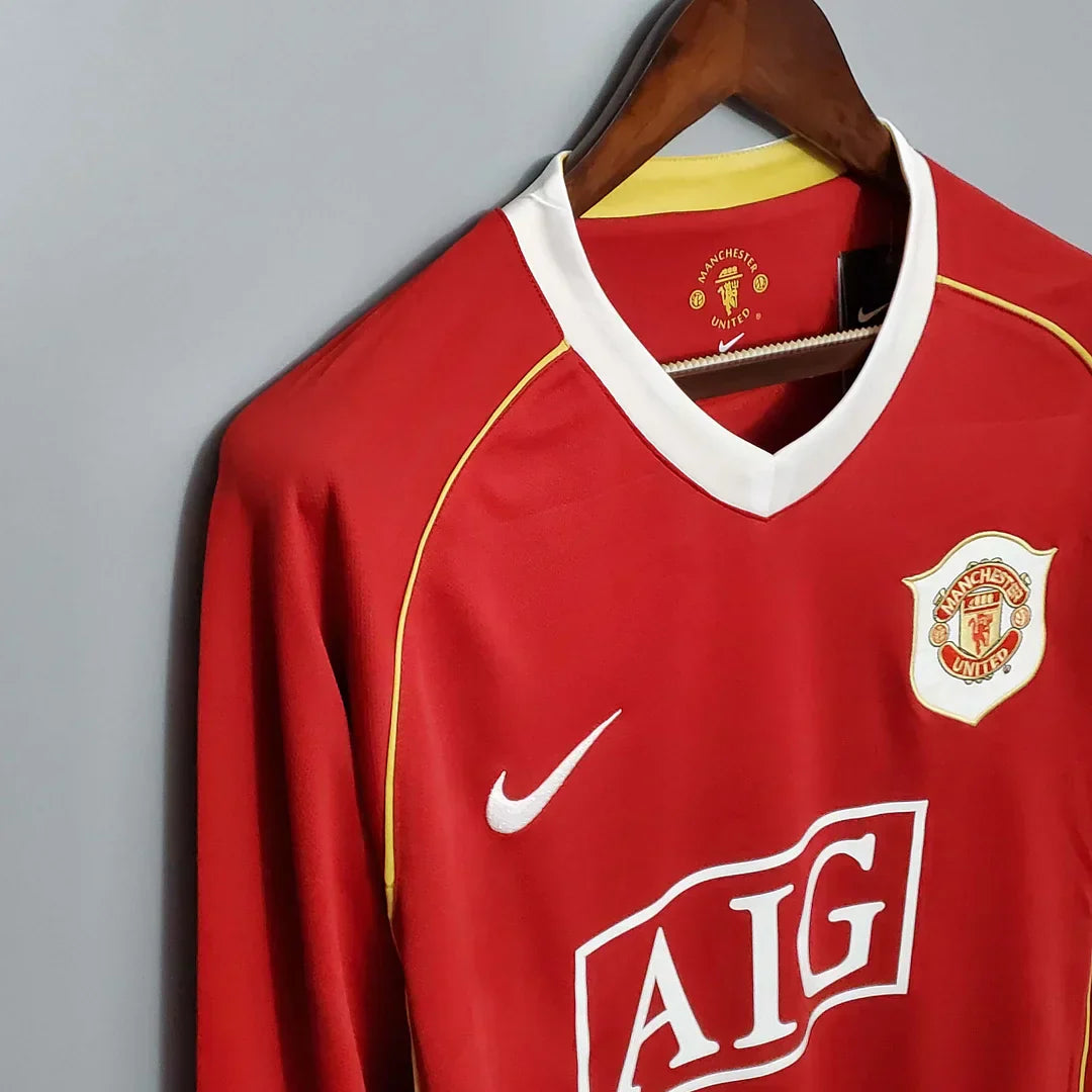 2006/2007 Retro Manchester United Local Manga Larga