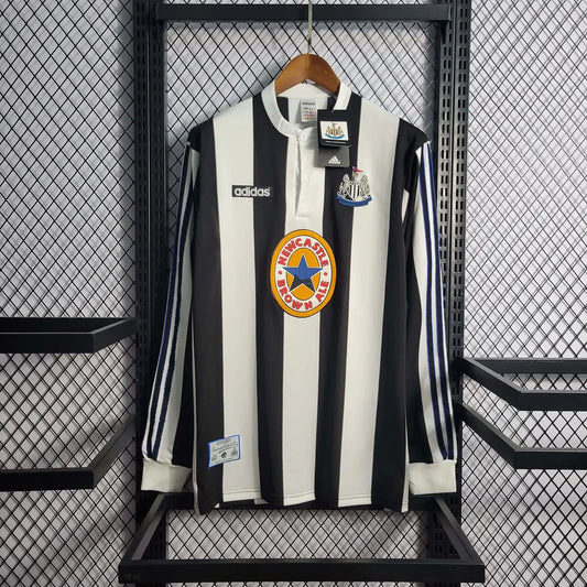 Maillot rétro à manches longues Newcastle United Domicile 1997-1999