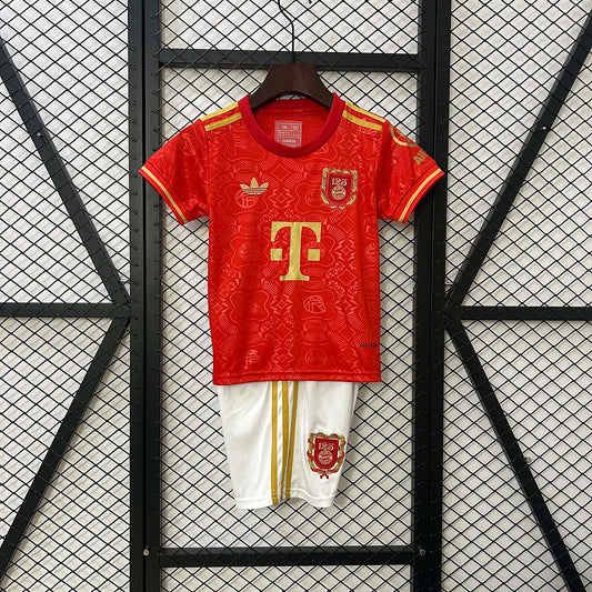 Bayern Munich 2025/2026 Édition 125e anniversaire Rouge Taille enfant