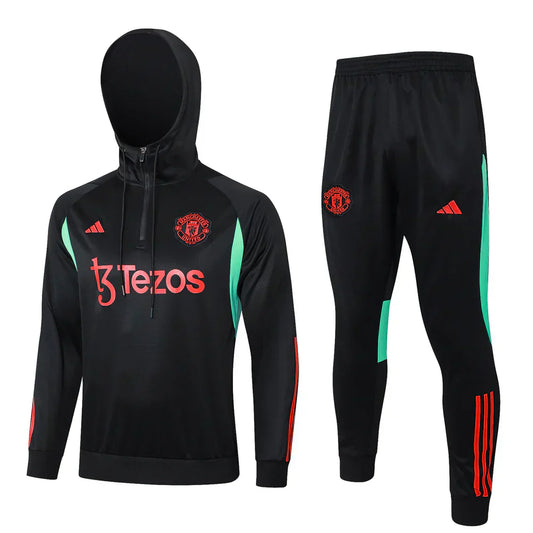 Manchester United Black and Red Chándal