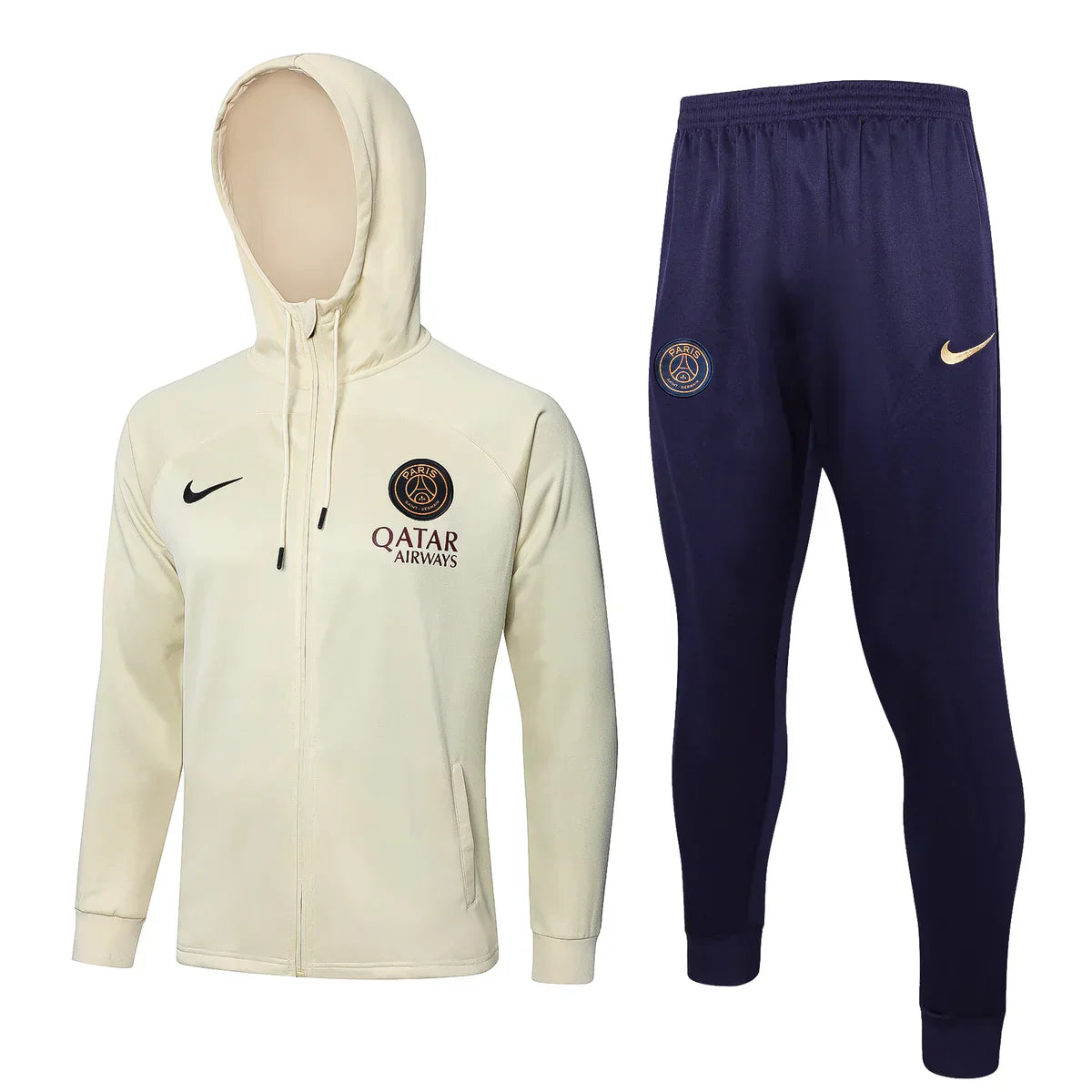 PSG Paris Saint Germain Beige and Dark Blue Chándal