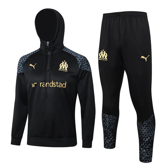 Olympique de Marseille Black and Gold Chándal
