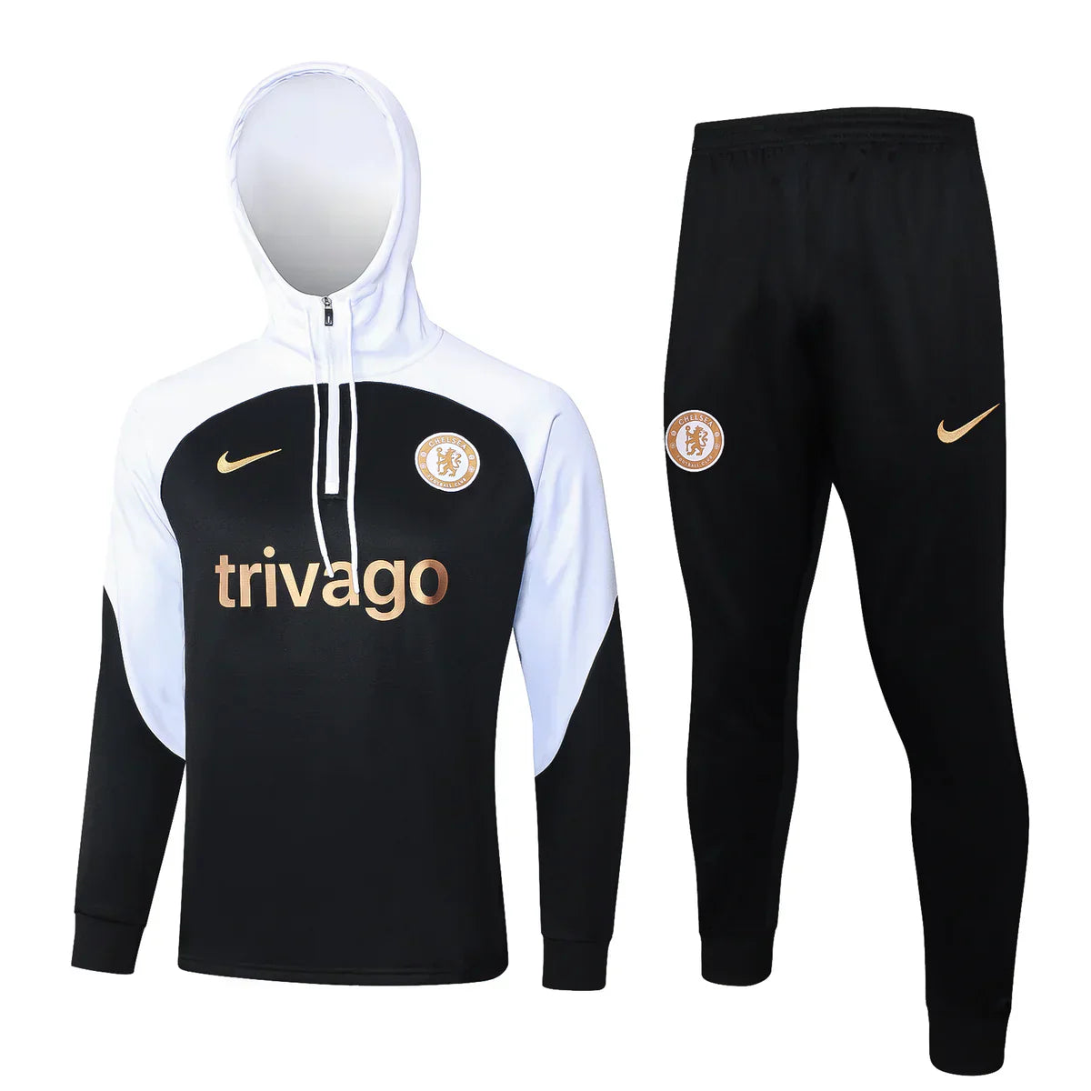 Chelsea FC White and Black x Gold Chándal