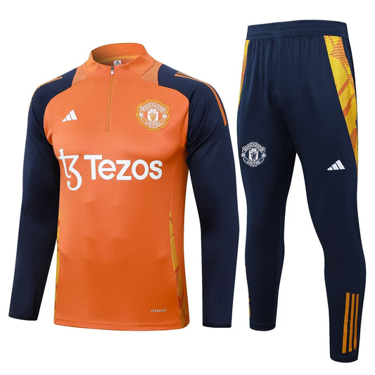 Manchester United Dark Blue and Orange Chándal