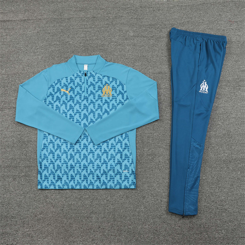 Survêtement Olympique de Marseille bleu et bleu clair