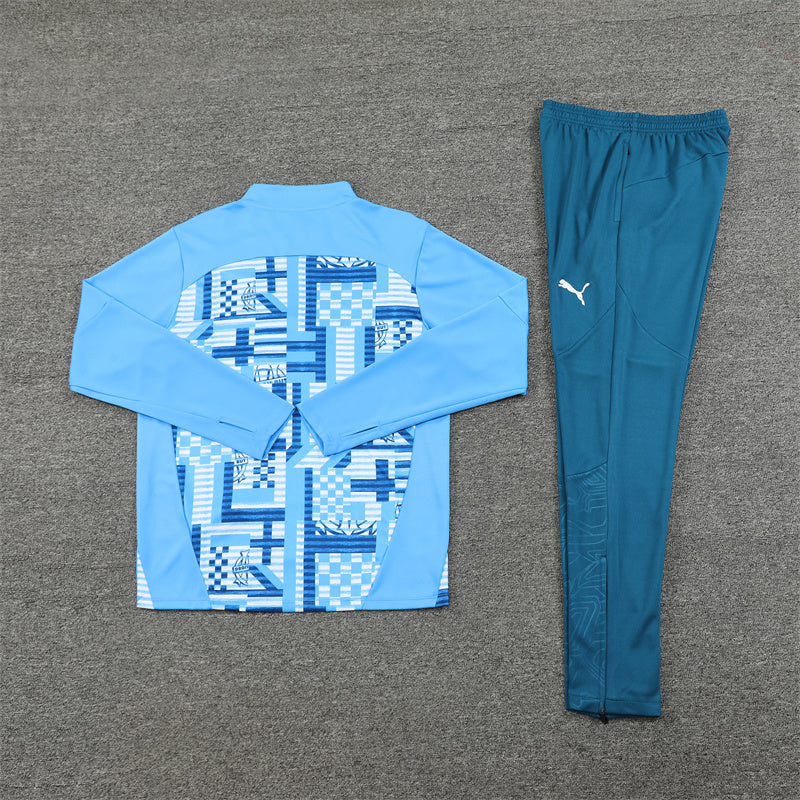 Survêtement Olympique de Marseille bleu et bleu clair