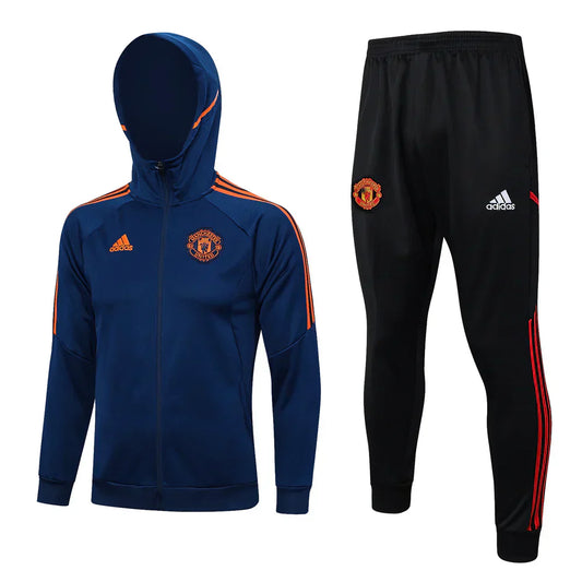 Manchester United Black and Dark Blue Chándal