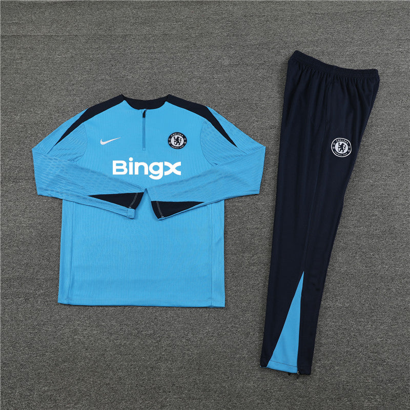Survêtement Chelsea bleu foncé et bleu clair