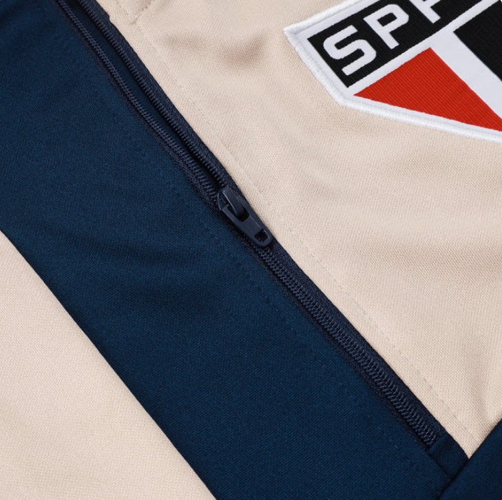 Survêtement Sao Paolo bleu foncé et beige