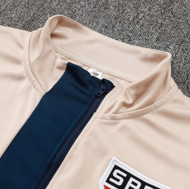 Survêtement Sao Paolo bleu foncé et beige