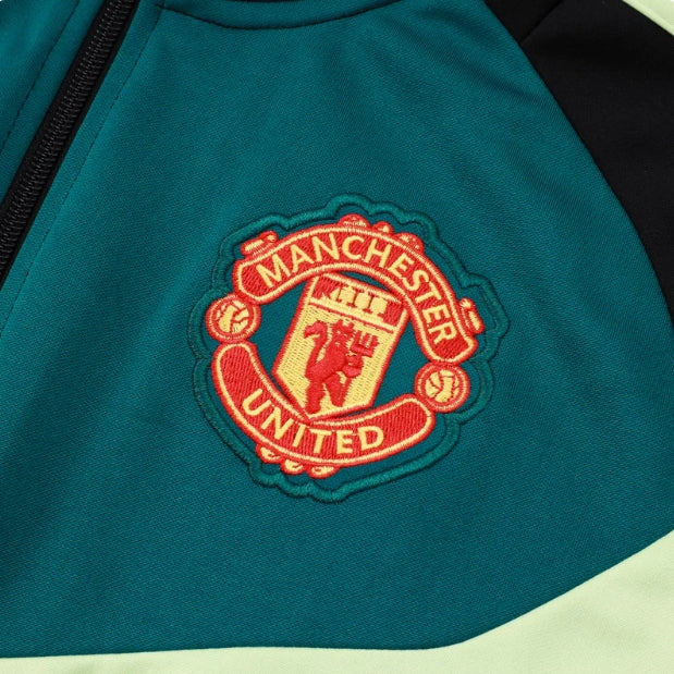 Survêtement noir et vert foncé de Manchester United