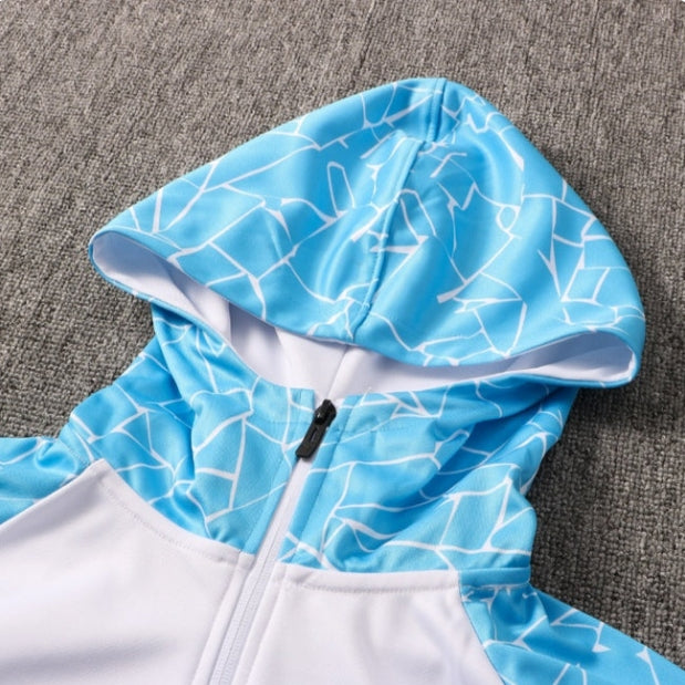 Survêtement Manchester City bleu clair et blanc