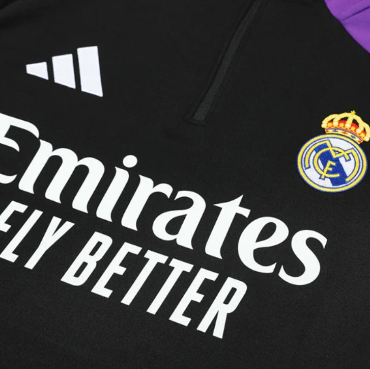 Survêtement noir et violet du Real Madrid