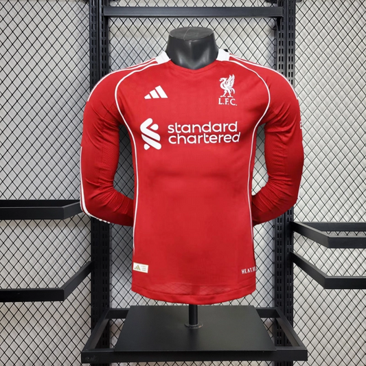 Maillot domicile manches longues Liverpool 2025/2026