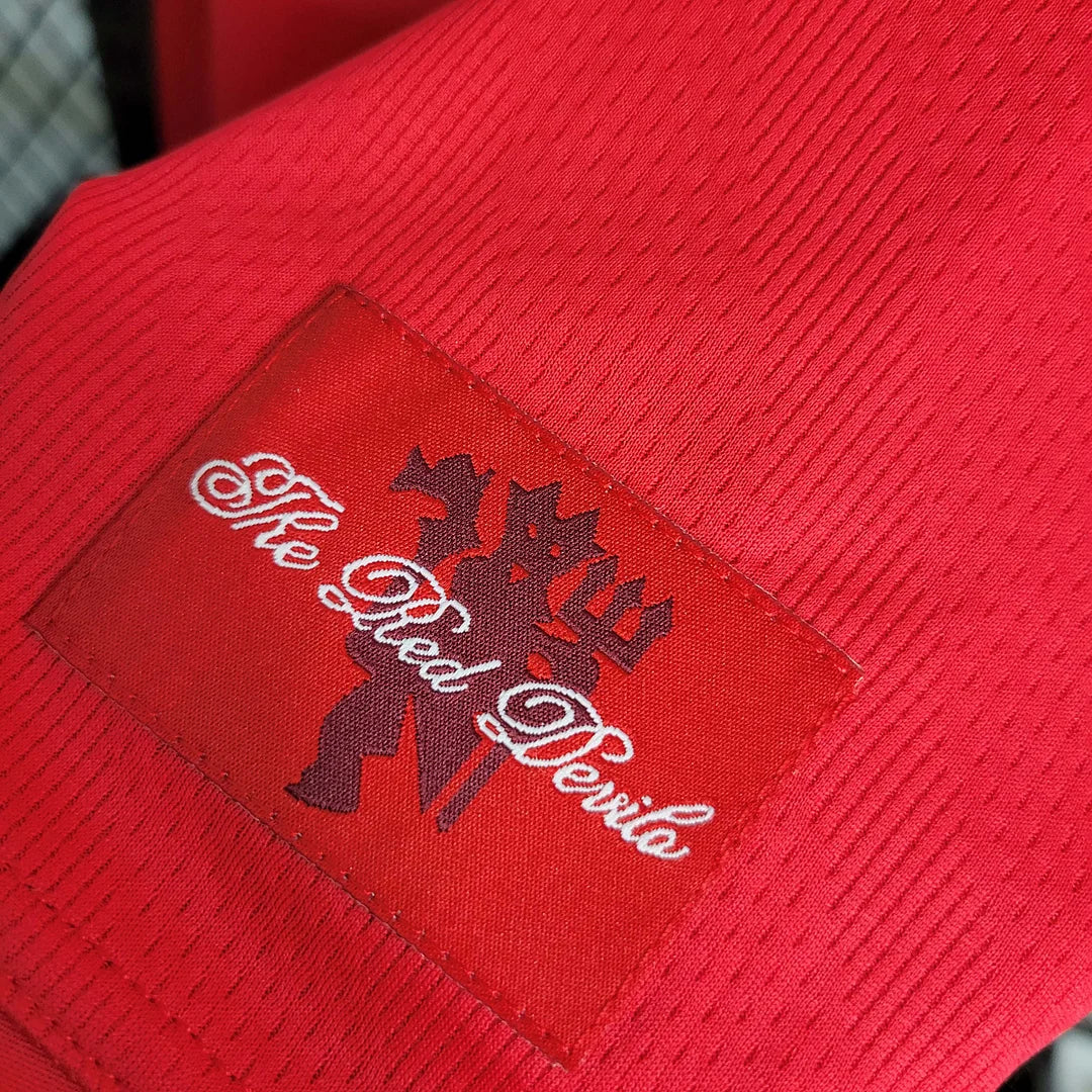 Maillot rétro à manches longues domicile Manchester United 2007-2008