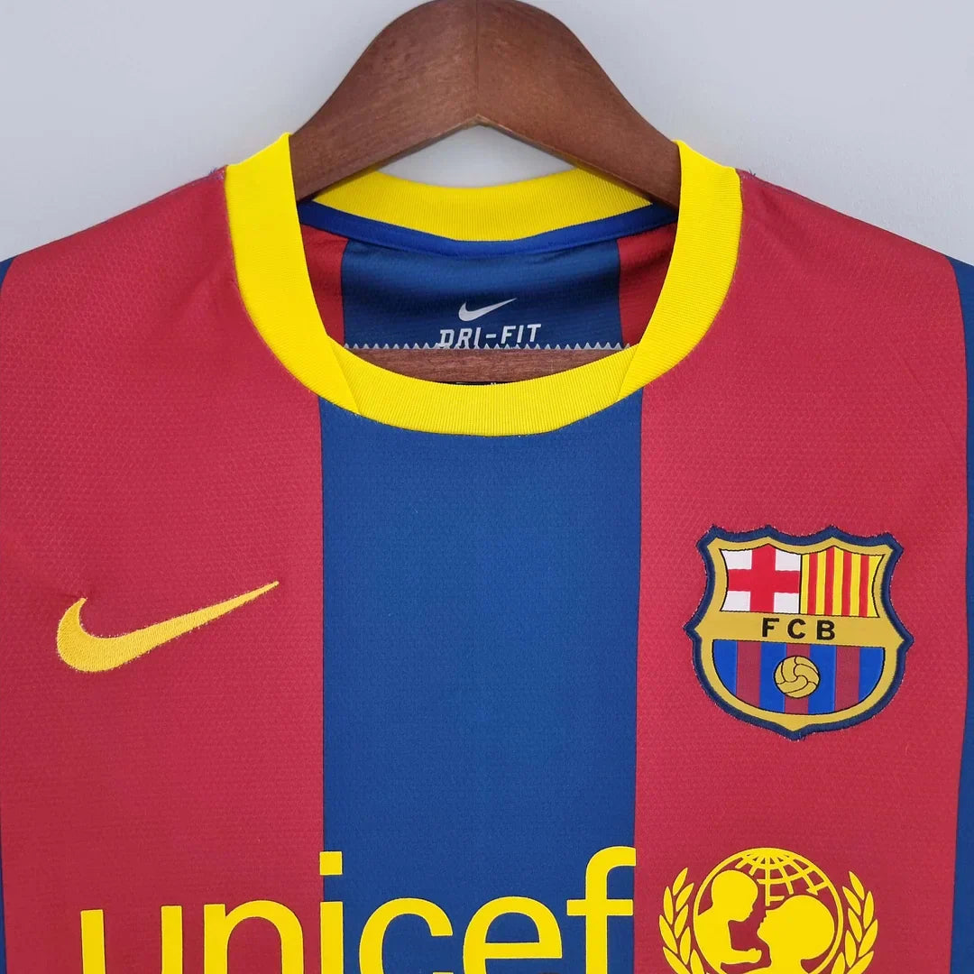 Maillot rétro Barcelone Domicile Manches Longues 2010-2011
