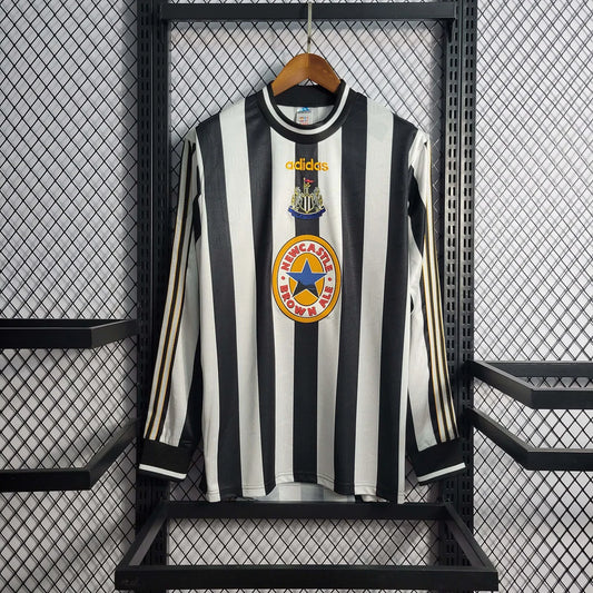 Maillot rétro à manches longues Newcastle United Domicile 1995-1997