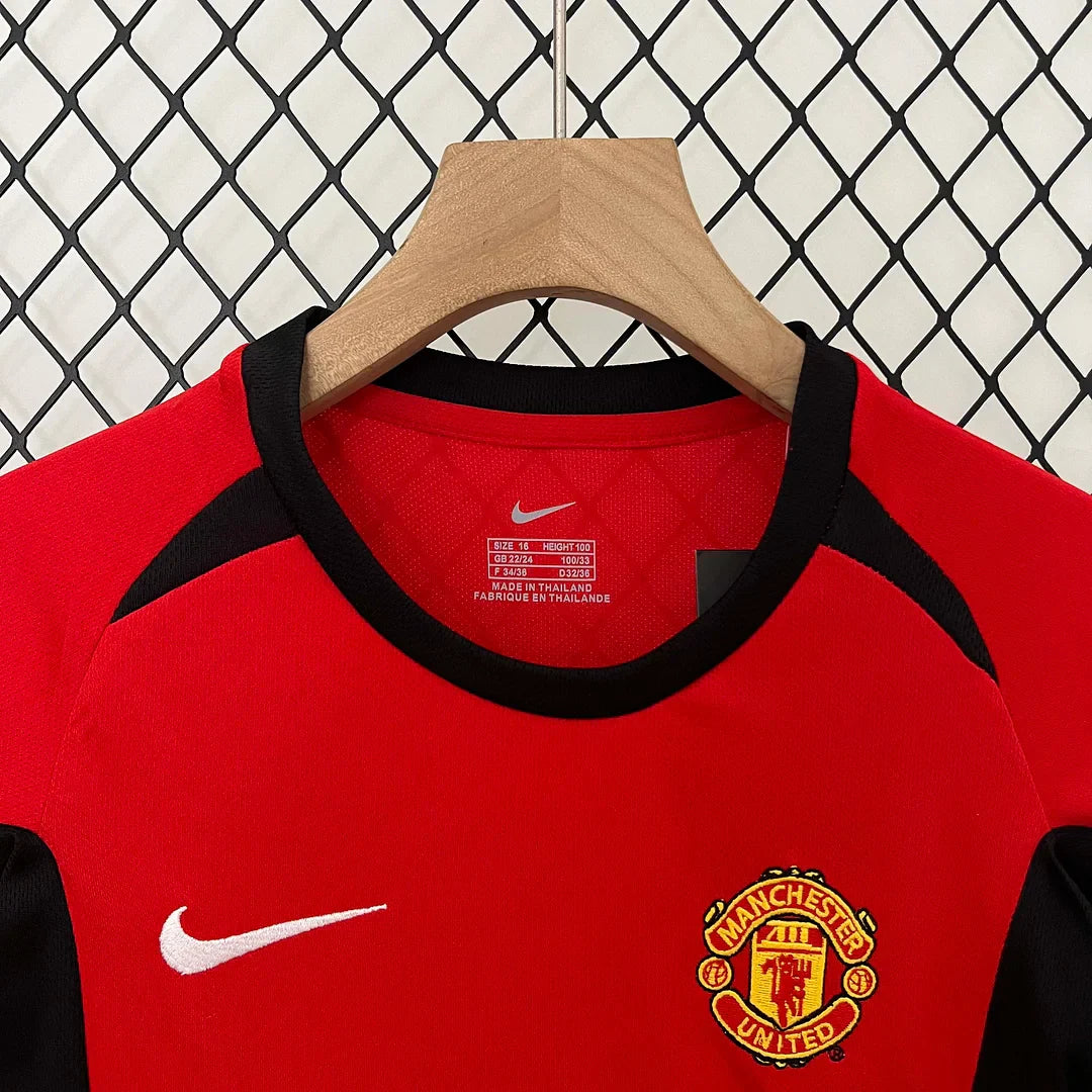 Maillot rétro Manchester United Domicile Enfant 2002/2004