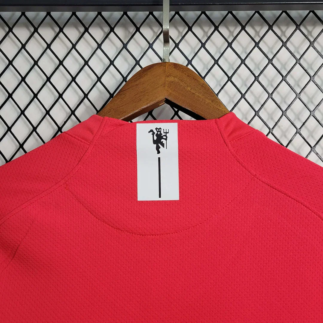 Maillot rétro à manches longues domicile Manchester United 2007-2008