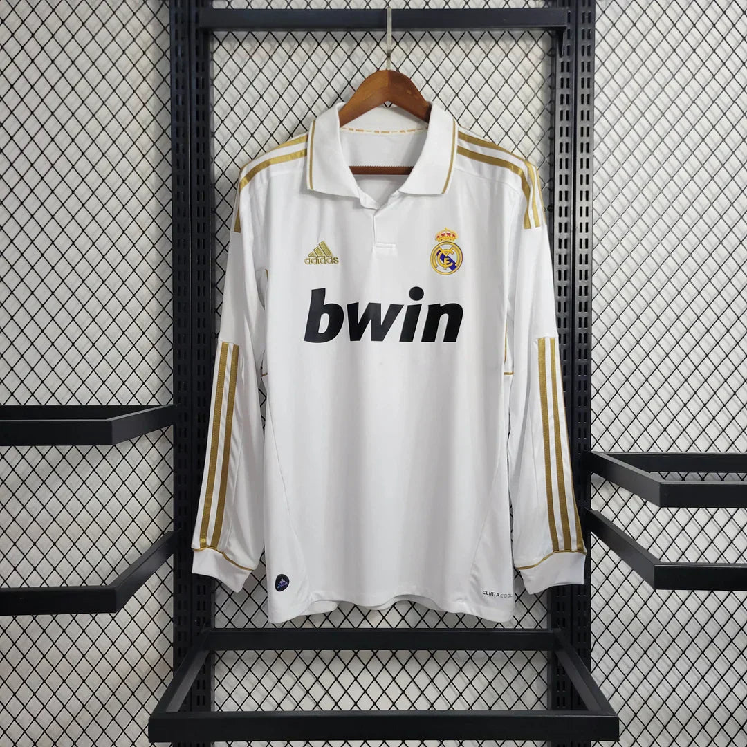 Maillot rétro à manches longues Real Madrid Domicile 2011/2012