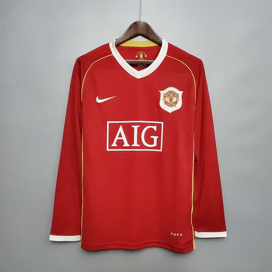 2006/2007 Retro Manchester United Local Manga Larga