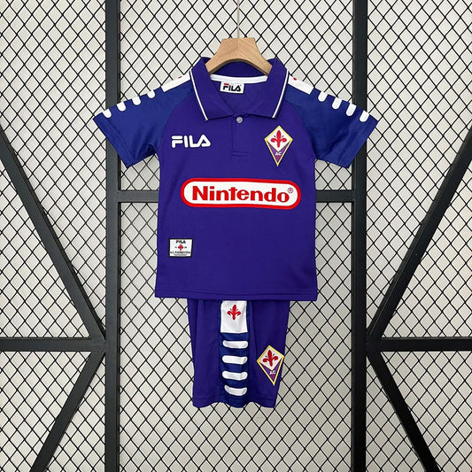 Maillot rétro domicile Fiorentina 1998/1999, taille enfant
