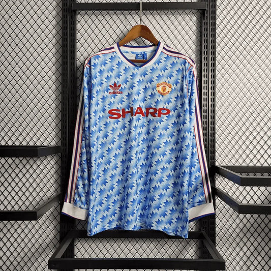 Maillot rétro extérieur à manches longues Manchester United 1990/1992