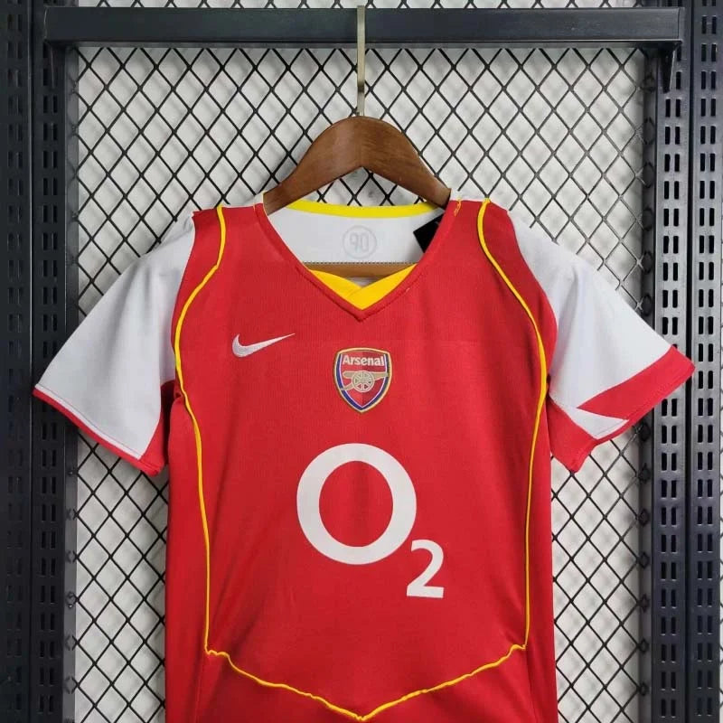 Maillot rétro Arsenal Domicile Enfant 2004-2005 Taille