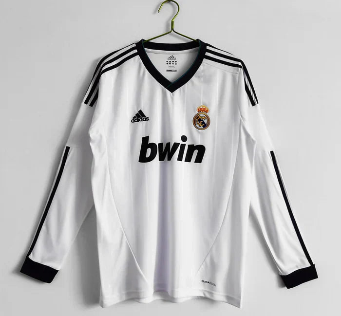 Maillot domicile à manches longues rétro Real Madrid 2012-2013
