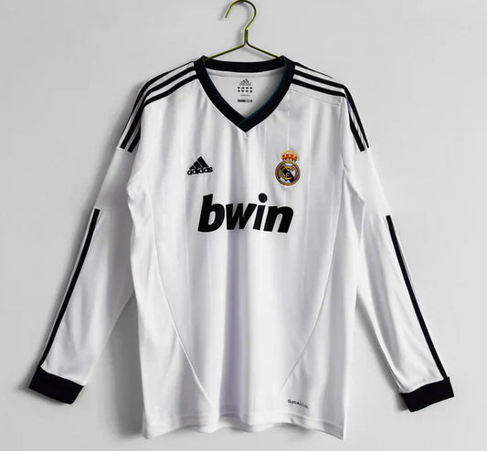 Maillot domicile à manches longues rétro Real Madrid 2012-2013
