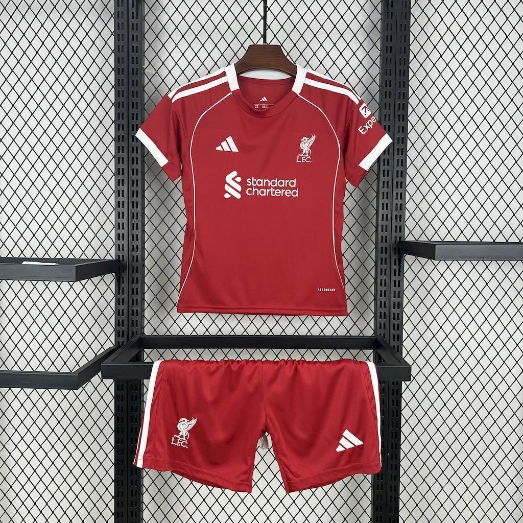 Maillot domicile Liverpool 2025/2026 taille enfant