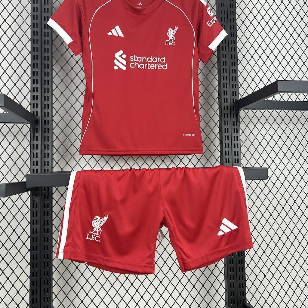 Maillot domicile Liverpool 2025/2026 taille enfant
