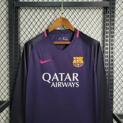 2016/2017 Retro Barcelona Visitante Manga Larga