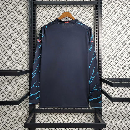 2023/2024 Manchester City Alternativa Visitante Manga Larga